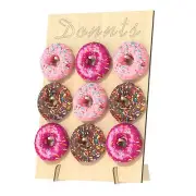 Donut Stand, Donut Wall Display Stand Reusable Donut Holder Board Fits 9 Donu...