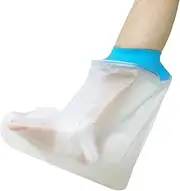 Huhebne Watertight Foot Protector Bathing Waterproof Cover Shower Foot Rest Covers for Shower Leg