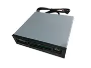 3.5' Internal Memory Card Reader All In One USB2.0 Hub - CF - MS - SD - Flash Memory Card -Black