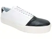 Article No Men's 0818 Casual Sneakers White/Grey Leather Size 10.5 M