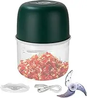 Electric Garlic Chopper,Grinder Masher Onion Chopper - Electric Multifunctional Automatic Portable Wireless Processor For Kitchen Cooking Onion Food Baby Ginger Vegetable