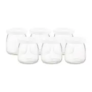 Salisbury & Co Old Fashioned Yoghurt Pot with Silicone Lid 200mL Set of 6