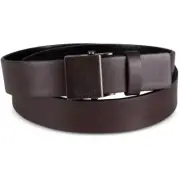 Kenneth Cole REACTION Mens Faux Leather Dress Dress Belt Brown, Sz - M