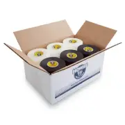 Bulk Hockey Tape - 30 Rolls of Black (15) and Clear (15) Howies Hockey Tape