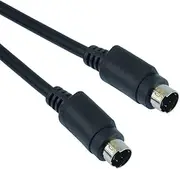 4-Pin Mini DIN plug Male to Male Extension Cable Lead S-VHS S-Video (1M LENGTH)