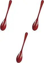 Set of 3 [A] Mini Multi-Use Spoons Vermilion Coating (5.0 x 1.1 inches (12.8 x 2.7 cm) | Lacquerware Spoon, ABS Resin, Setomonohonpo