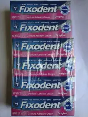 12 PACK Fixodent Denture Adhesive Cream, Original, Strong And Long Hold 0.75 Oz