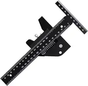 Scribing Ruler T Type Hole Ruler Precision Marking T-Rule Carpentry Tools for Positioning and Marking of Carpentry Mortise Calipers