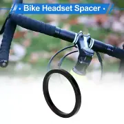 Bike Headset Spacer 3mm Front Stem Fork Washer for 1-1/8" Aluminum Alloy Black