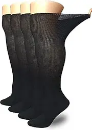 LORVVDE Extra Wide Lymphedema Bariatric Socks Walking boot Sock Liner for Cam Walkers Brace Orthopedics Boot