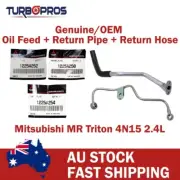 Genuine Turbo Oil Feed, Return Pipe & Return Hose For Mitsubishi Triton MQ 2.4L (for: Mitsubishi)