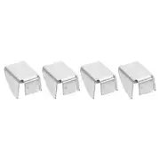 4pcs Cabinet Shelf Clips Steel Adjustable Shelf Clip Support Replacement, Silver