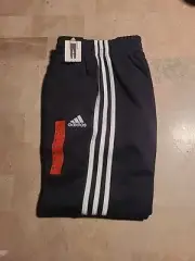ADIDAS Joggers UNISEX "Youth" Black w/3 three Stripes Logo,Medium