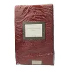 New Basketweave Cherry Red Table Cloth 60" Round Seats 4-6 Polyester Easy Care