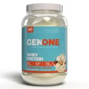 GenOne Whey Protein Powder Isolate 25g Protein and 6.5g BCAAs per Serving Van...