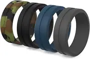 MAUI RINGS Best Silicone Wedding Ring Men Sport Ring Engagement Rings Silicone Rubber Wedding Bands for Men Mens Ring Men Wedding Band Safe Ring