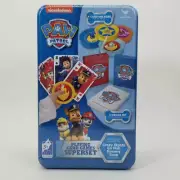 Paw Patrol Playing Card Games Superset Tin - 3 Jumbo Decks, 4 Card Holders - NEW