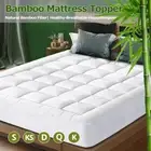 Hotel 1000GSM Bamboo Fiber Mattress Topper Underlay Queen King Single Double Pad
