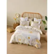 Linen House Sivan Pistachio Home/Bedroom Quilt Cover Set with Pillowcase