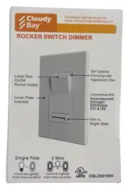 CLOUDY BAY ROCKER SWITCH DIMMER - CBLD001WHA