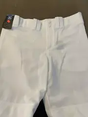 Adult Women’s Mizuno Belted Elastic Bottom White XL Pants Fastpitch (AH)