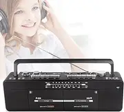Classic Style Cassette Player, Portable Cassette Player Recorder Boombox, AM/FM Radio, FM/SW/WM Radio, MP3/U Disk/TF Card Playback, One-Click Recording/Transcription