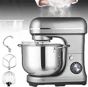 10L Electric Stand Mixer, 2000W Household Stand Mixers, 8-Speed Kitchen Mixer, Household Food Mixers Include Dough Hook, Beater and Whisk, Bread Cake Mixer for Bakery Pizzeria Restaurant