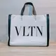 [二手] Vatentino 華倫天奴手挽包 VLTN Print Canvas Tote Bag