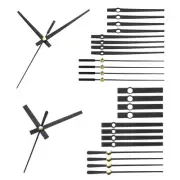 10 Set Replacement Clock Hands Kit Mechanism Movement Wall Black A11/A12