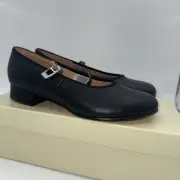 Bloch Dance Jazz Shoes Sz 6.5 X Black 1” Heel Rhythm S0305L
