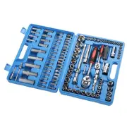 108Pcs Ratchet Wrench Set CR40 Steel Socket Tool Set 1/4in 1/2in Drive Socket