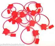 10 GOLIATH INDUSTRIAL 18 GAUGE IN-LINE BLADE FUSE HOLDERS AWG COPPER WIRE 12V