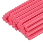 30pcs Mini Hot Glue Gun Sticks 8" x 0.27" for Glue Gun, Light Red
