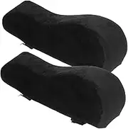 Veemoon 1Pair Memory Armrest Pads for Office Gaming Chairs Non Slip Chair Arm Covers Comfortable Elbow Support Heightening Cushions for Desk Gaming Use