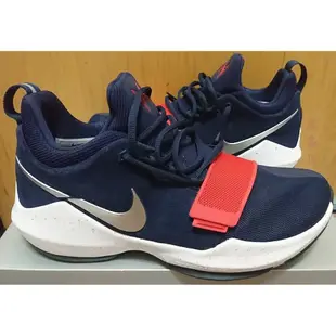 缺貨 二手 NIKE ZOOM PG 1 EP XDR USA 籃球鞋 藍白紅 奧運 美國隊 9 878628-900