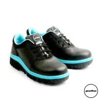 在飛比找momo購物網優惠-【PUHU 彪琥】真皮工作安全鞋-黑藍(100%MIT台灣製