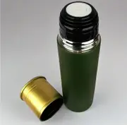 THERMOS FLASK 500ml OLIVE BULLET SHAPE
