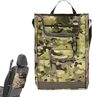 Car Seat Back Organizer - Back Seat Storage Organizer Car Accessories - Tablet Holder Storage Pockets with Adjustable Strap, Waterproof Kick Mat Vehicle Accessories
