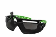 Mack MKCHRONOSSS0000 - Safety Spec Chronos with Dust Guard Smoke Lens Green Arms