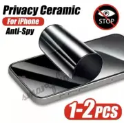 Privacy Matte Ceramic Screen Protector For iPhone 15 14 13 12 11 Pro XR X XS MAX