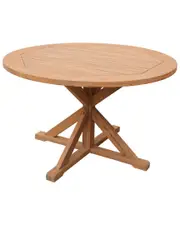 Courtyard Casual Round Flag Leg Dining Table