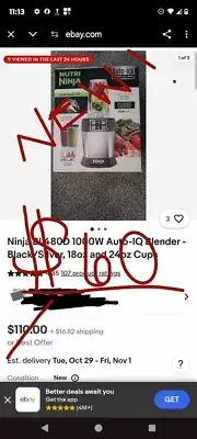 Nutri Ninja Auto iQ Blender BL482 1000w