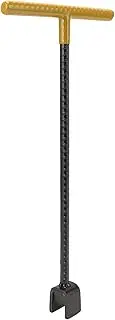 Water Meter Key 16 Inch Heavy Duty Steel T Handle Wrench Tool for Main Pipe Shut Off, Comes with 4-Way Utility Key, Suitable for Valve Faucet Cabinet (Yellow)