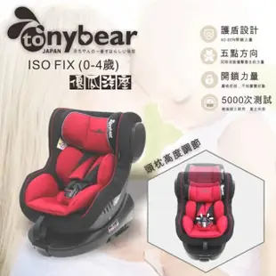 全新【Tony Bear】湯尼熊 - 0-4歲ISFOIX旋轉雙向汽車座椅-紫 新生兒汽車安全座椅