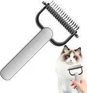 Dematting Comb | Undercoat Brush,Dematting Comb Grooming Tool Mat Detangling Remover for Matted Hair Dogs Cats