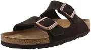[Birkenstock] Unisex Arizona Mocha Suede Sandals - 37 N EU / 6