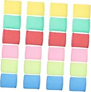 HONMEET Nylon Scrubbing Pads 24pcs Dishwasher Sponge Non-Scratch Sponge Cleaning Wipes Dish Scrubbers for Dishes Washable