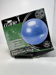 Crane Exercise Ball 26” 65cm NIB DVD Foot Pump Guide Increases Flexibility