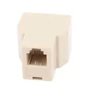 3 Way RJ11 6P4C Telephone Extension Connector Cable Converters Splitter