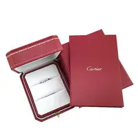 在飛比找森森購物網優惠-九五成新展示品！Cartier PT950鉑金-鑲三顆鑽Ba